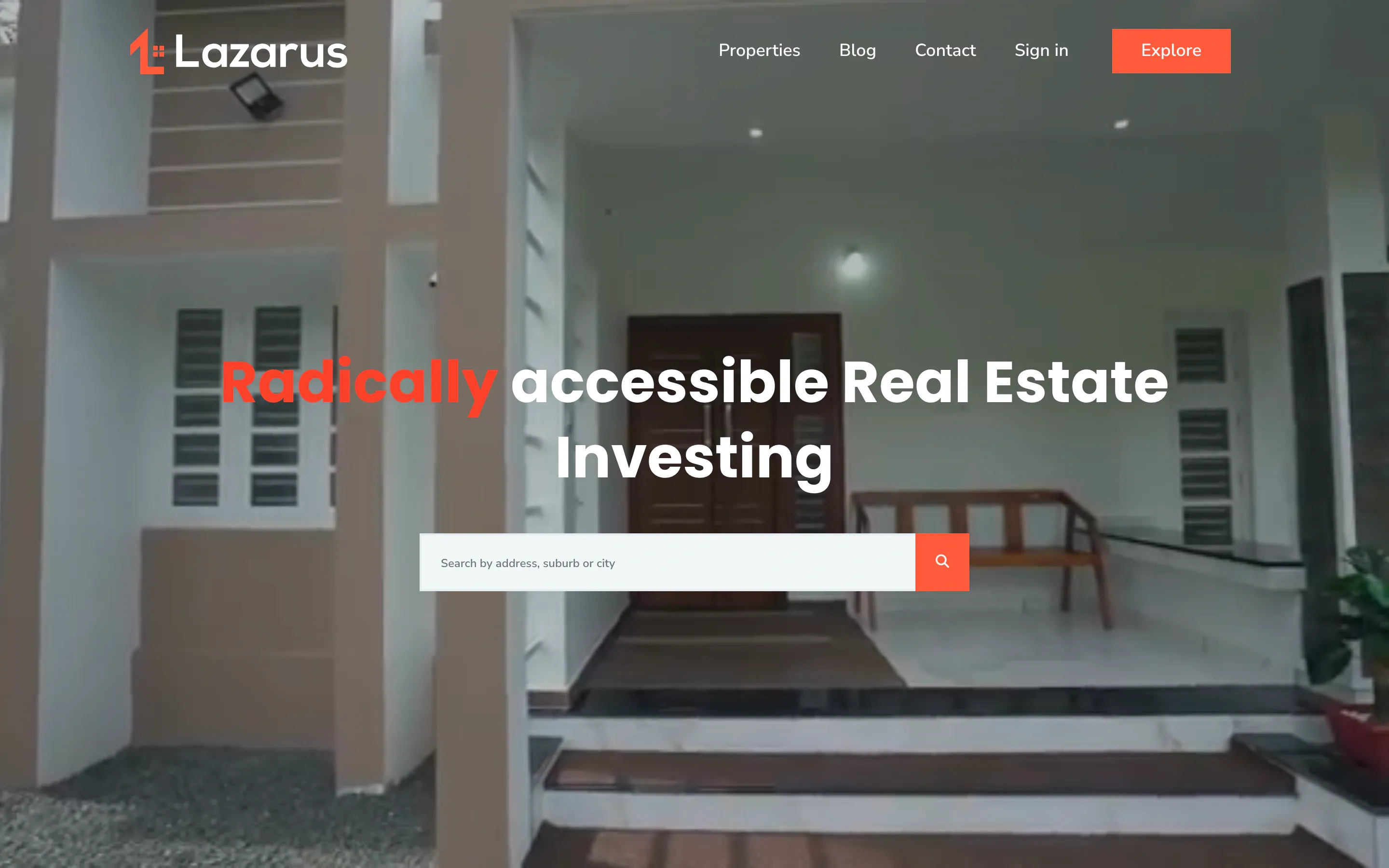 Lazarus Investments website home page