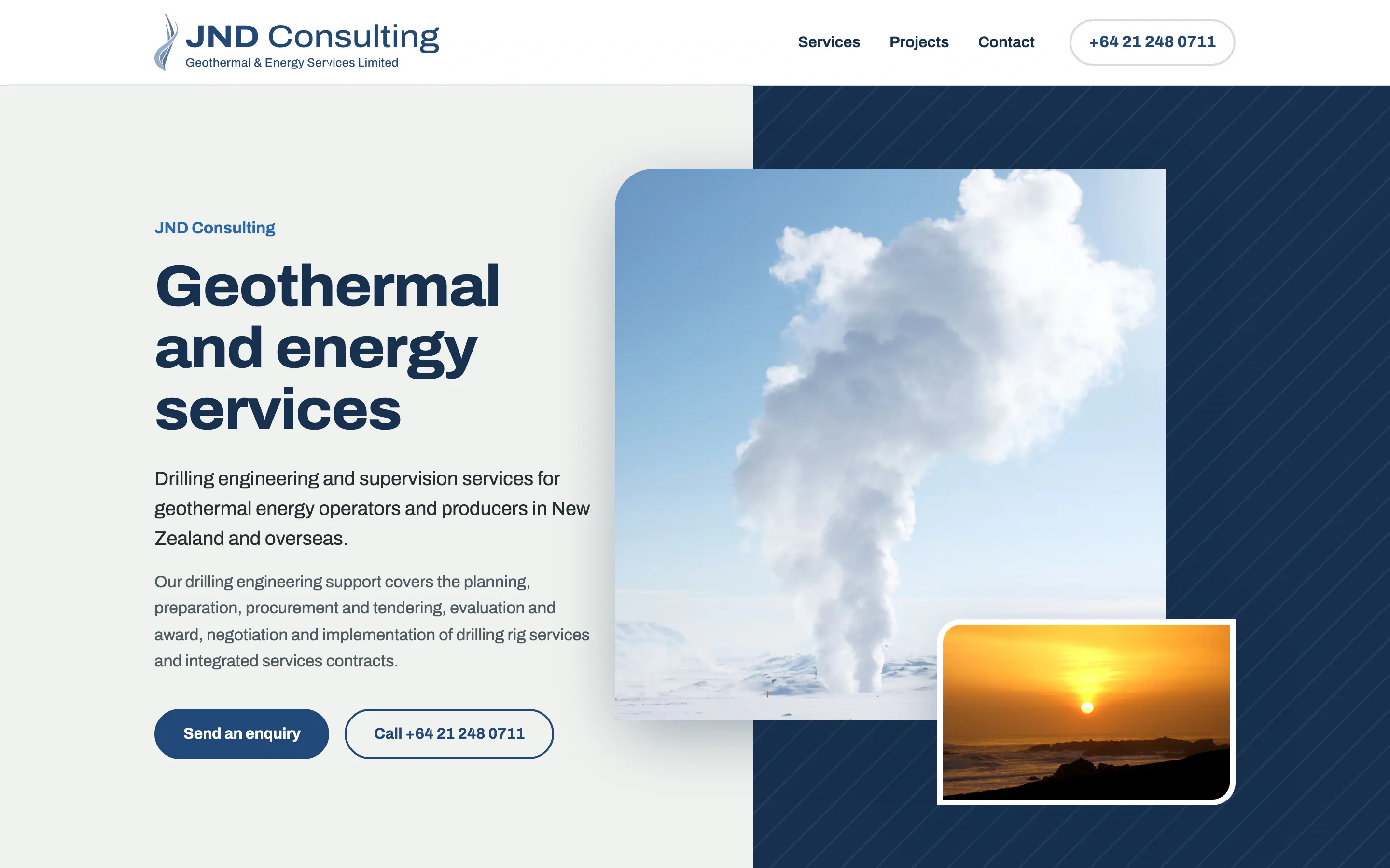 JND Consulting website home page